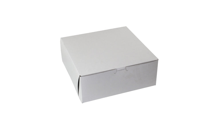 Boxit 10 Inch X 10 Inch X 4 Inch White Lock Corner Bakery Box-1 Each-100/Box-1/Case