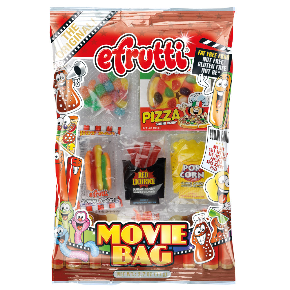 Efrutti Movie Bag Gummy Candy-2.7 oz.-12/Case