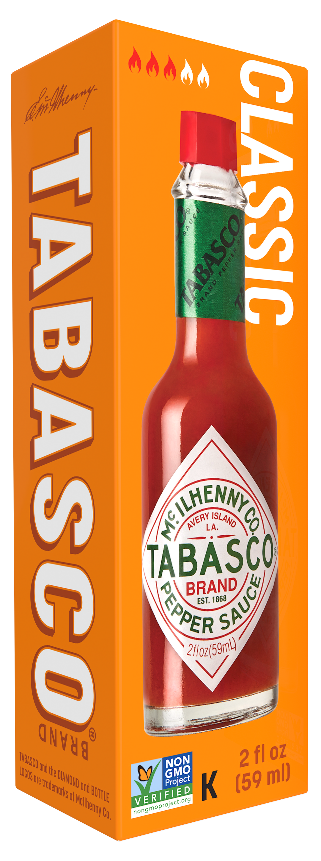Tabasco Pepper Sauce Hot Sauce Bottle-2 fl oz.-24/Case