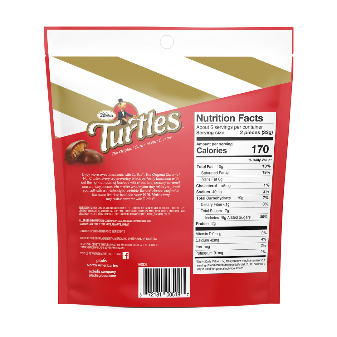 Turtles Original Bite Size Stand Up Pouch-6.3 oz.-8/Case