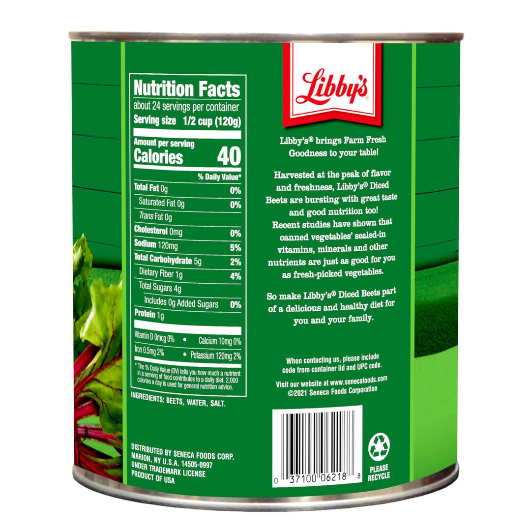 Libby's Beets Libby Fancy Diced-104 oz.-6/Case