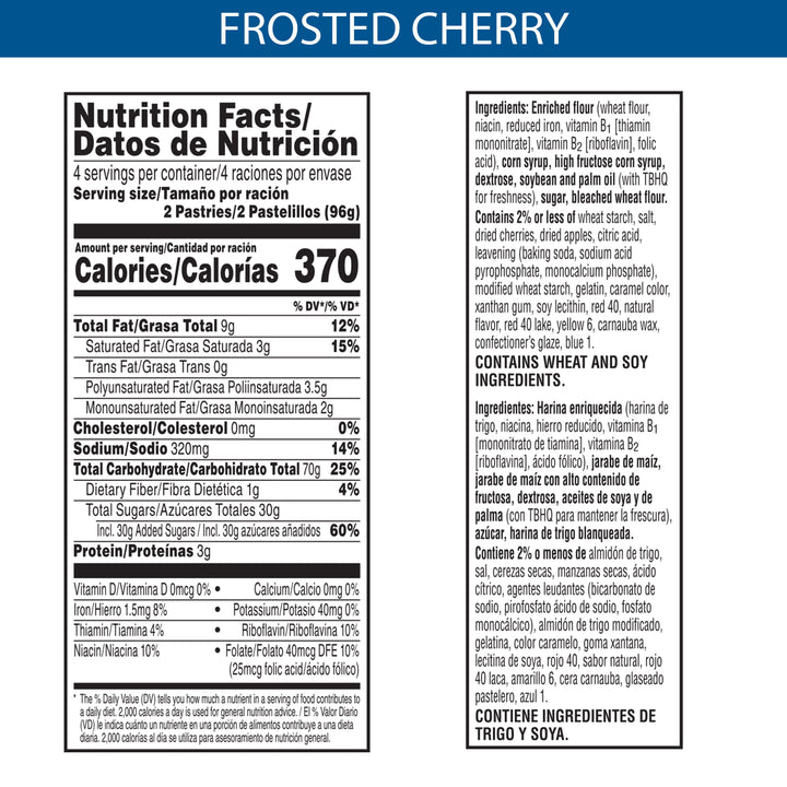 Kellogg's Pop-Tarts Frosted Cherry-13.5 oz.-12/Case