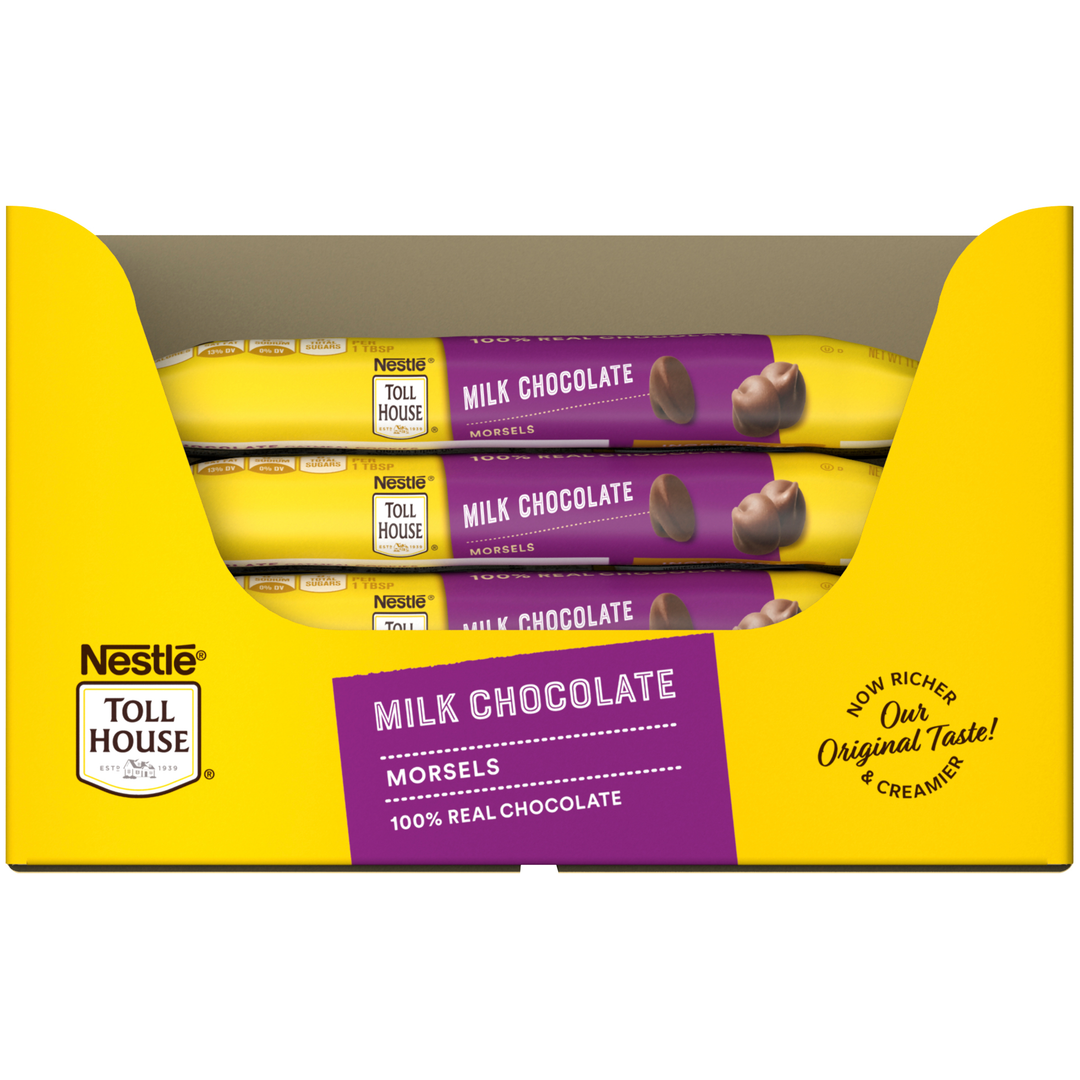 Tollhouse Milk Chocolate Morsels Display Ready Case-11.5 oz.-12/Case