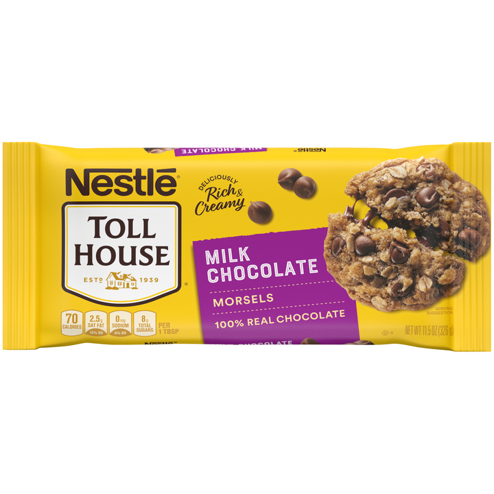 Tollhouse Milk Chocolate Morsels Display Ready Case-11.5 oz.-12/Case