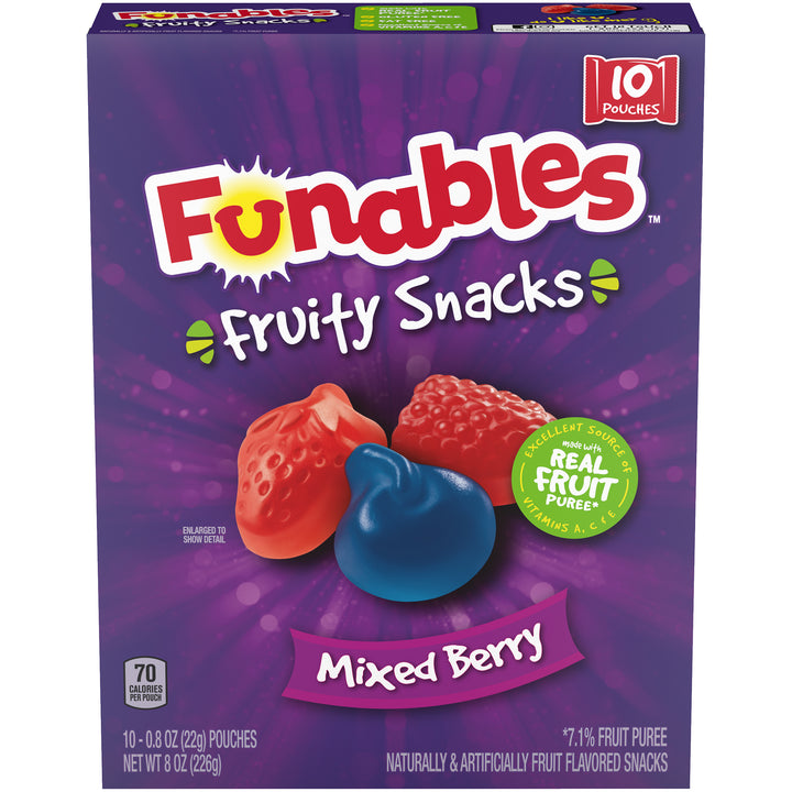 Fruity Snacks Funables Mixed Berry-8 oz.-8/Case
