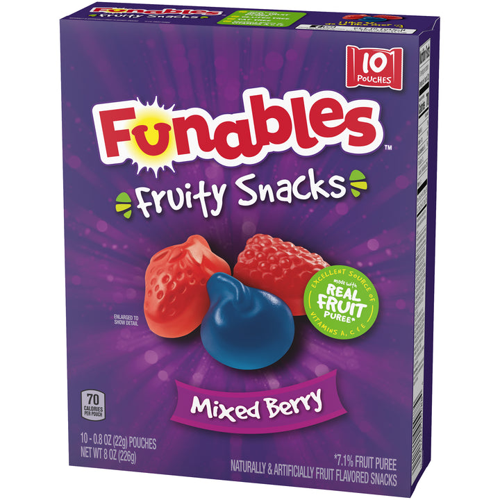 Fruity Snacks Funables Mixed Berry-8 oz.-8/Case