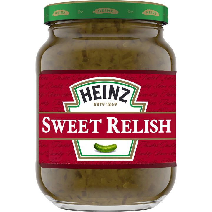 Heinz Sweet Green Relish Jar-10 fl oz.-12/Case