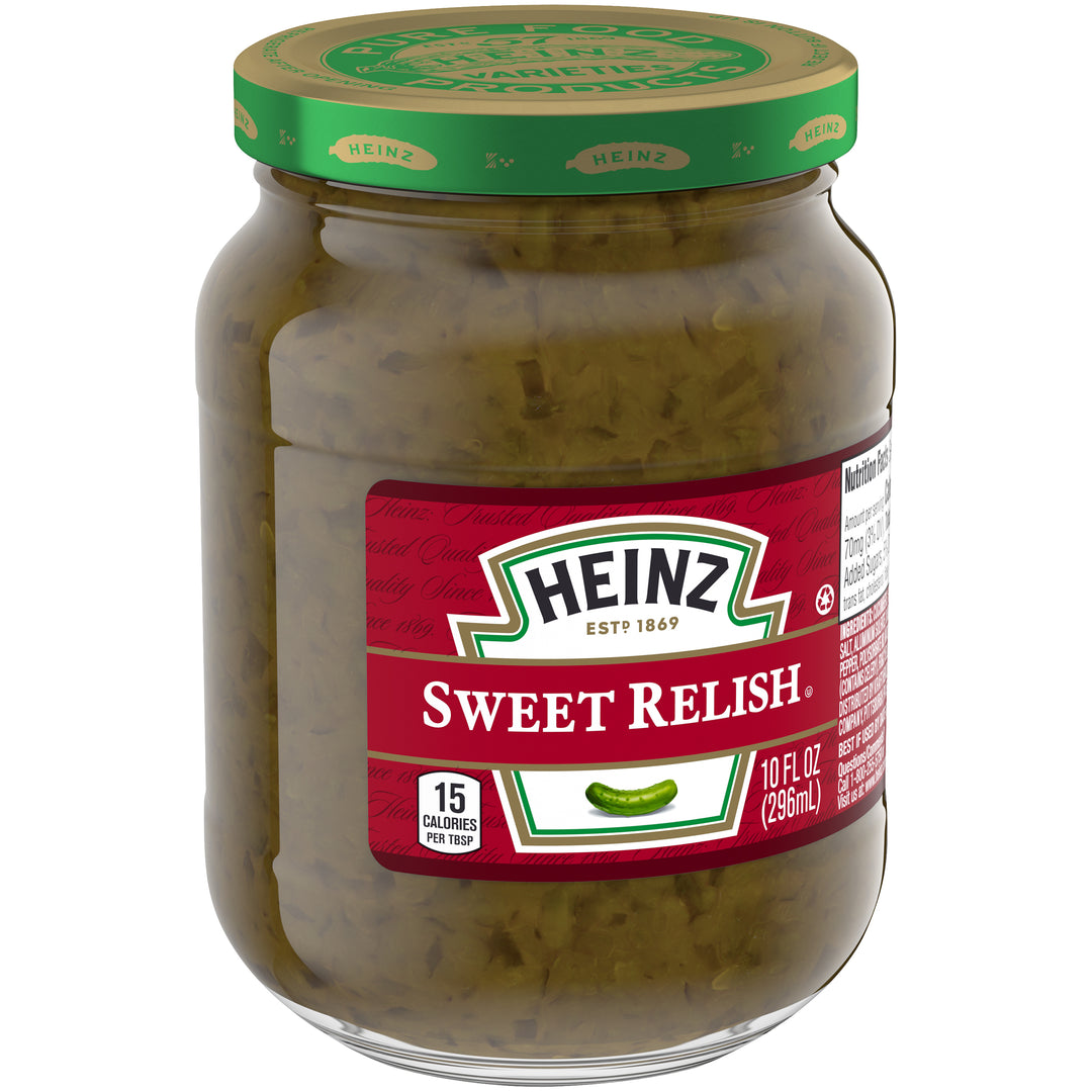 Heinz Sweet Green Relish Jar-10 fl oz.-12/Case