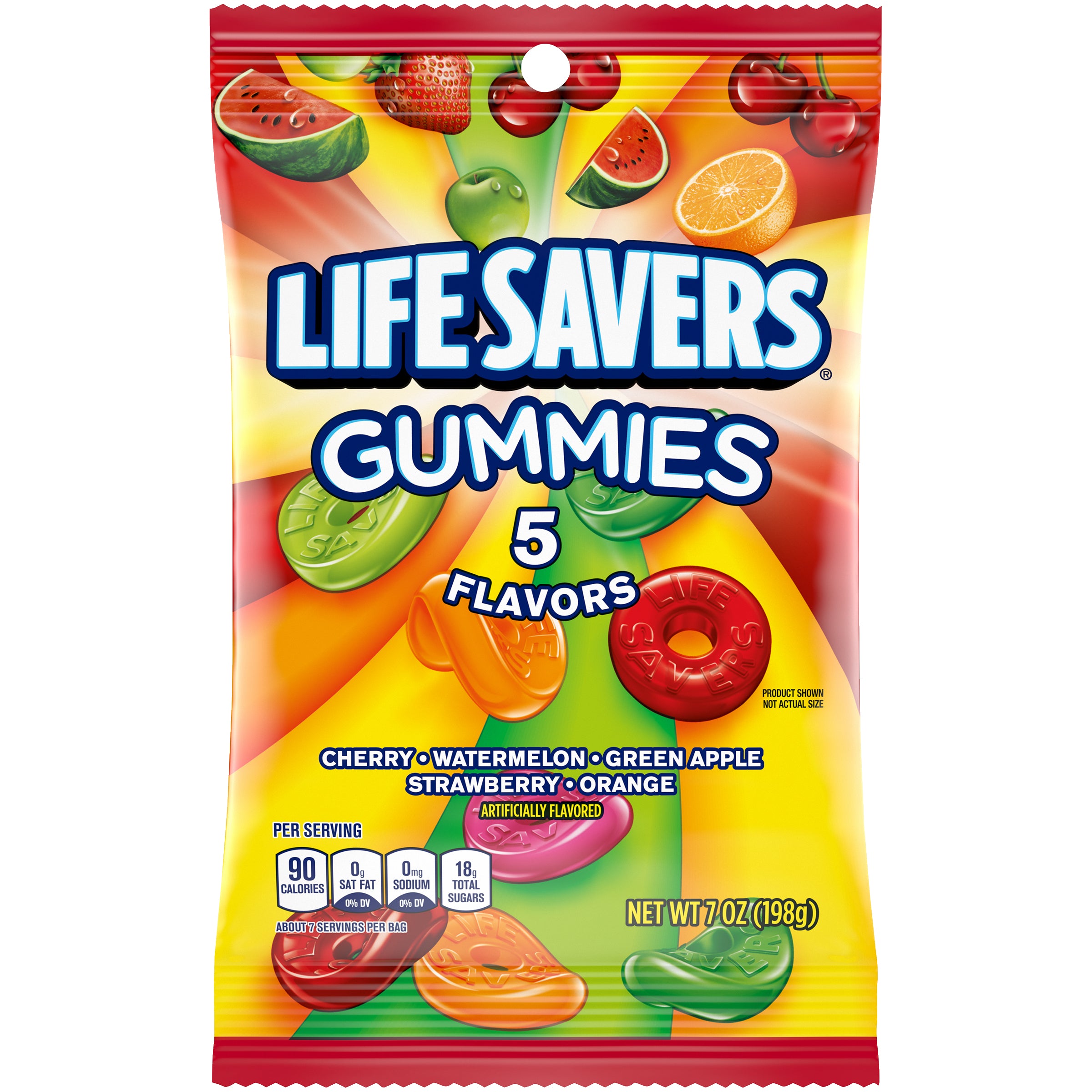 Lifesavers Five Flavor Candy Gummies-7 oz.-12/Case MPN# 314122