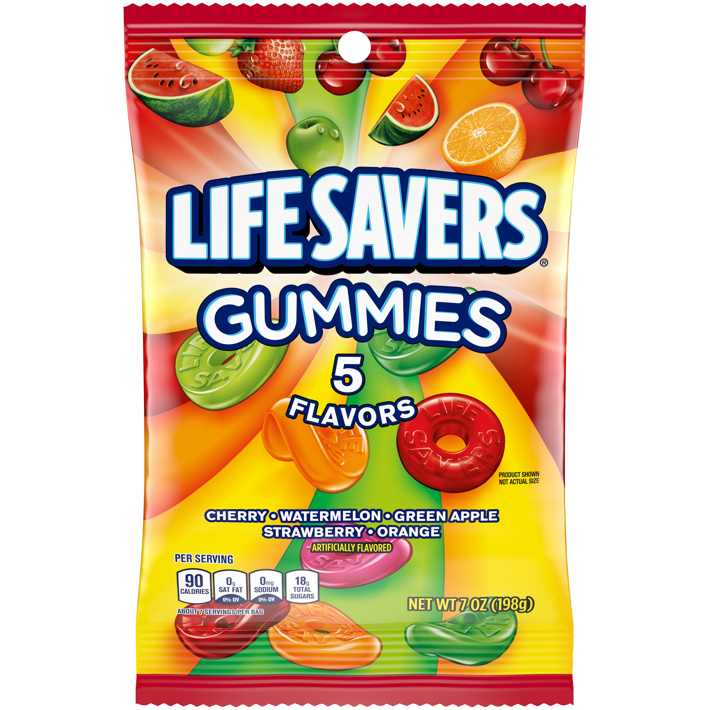 Lifesavers Five Flavor Candy Gummies-7 oz.-12/Case MPN# 314122