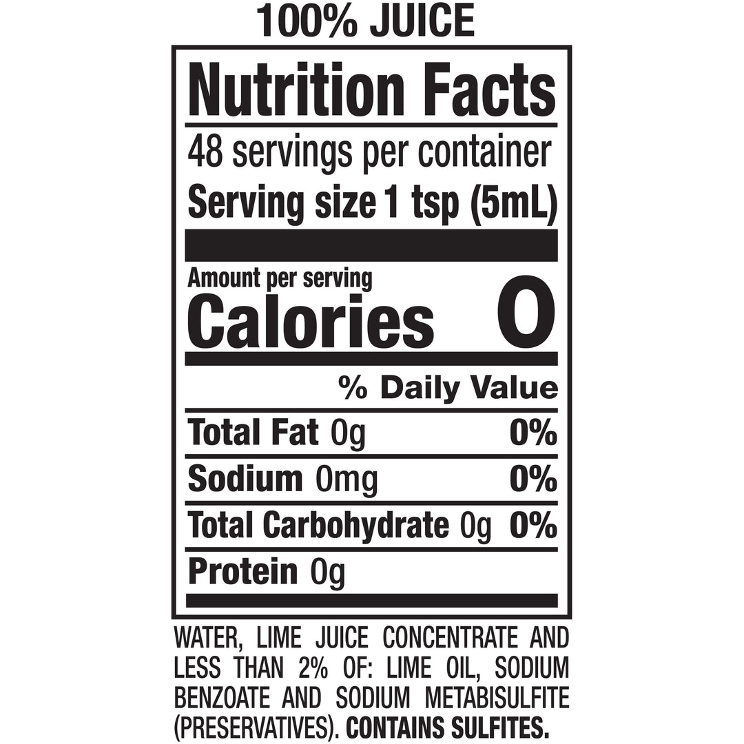 Realemon Lime Juice-8 fl oz.s-12/Case