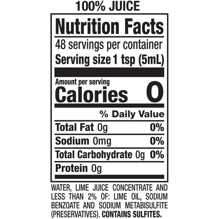 Realemon Lime Juice-8 fl oz.s-12/Case