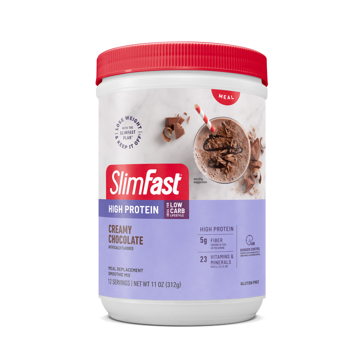 Slimfast Advanced Nutrition Creamy Milk Chocolate Smoothie Mix-11.4 oz.-2/Case