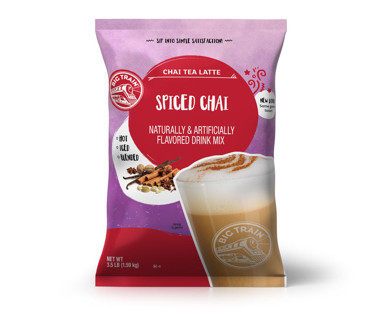 Big Train Spiced Chai Tea Latte Mix-3.5 lb.-4/Case