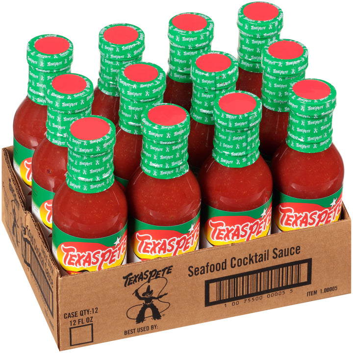 Texas Pete Seafood Cocktail Sauce Bottle-12 oz.-12/Case