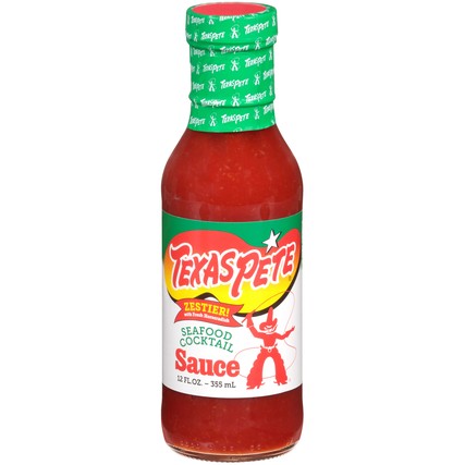 Texas Pete Seafood Cocktail Sauce Bottle-12 oz.-12/Case