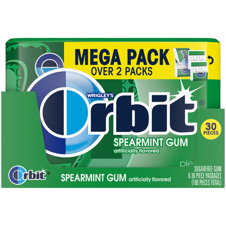 Orbit Spearmint Mega Pack-2.011 oz.-6/Box-8/Case