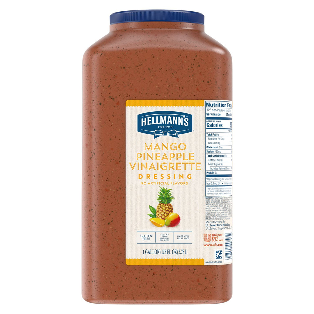 Hellmann's Mango Pineapple Vinaigrette Dressing Bulk-1 Gallon-4/Case