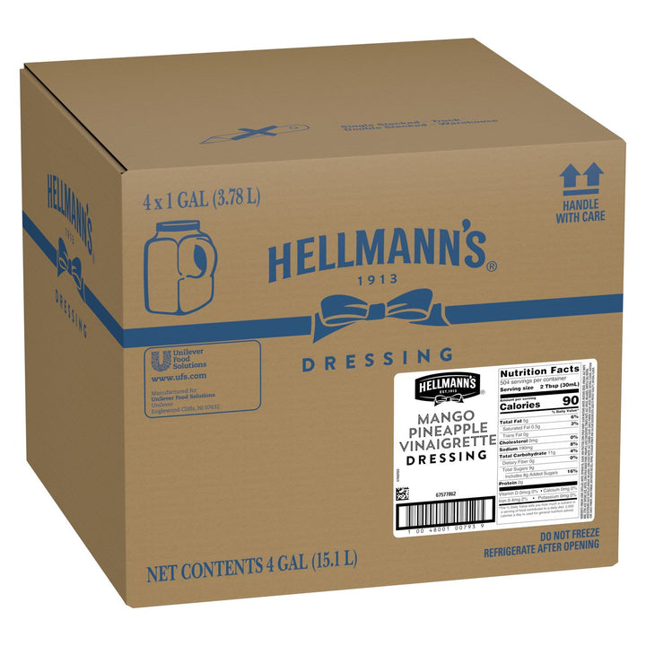 Hellmann's Mango Pineapple Vinaigrette Dressing Bulk-1 Gallon-4/Case