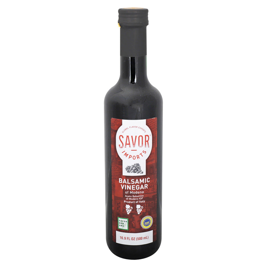 Savor Imports 25% Grape Balsamic Vinegar Bottle-16.9 oz.-12/Case