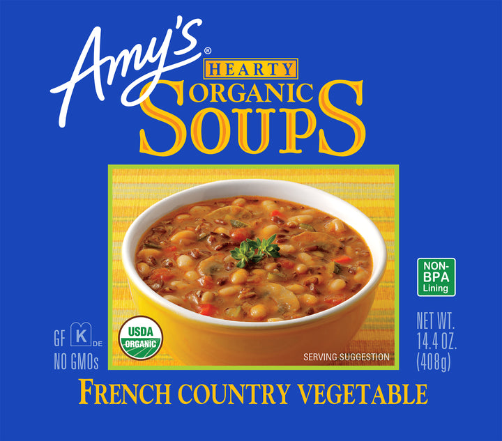 Amy's Soup Hearty French Country Vegetable-14.4 oz.-12/Case