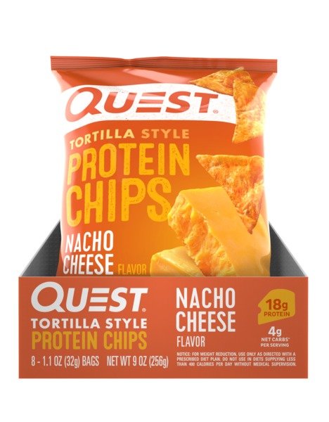 Quest Chips 8 Pack Nacho-1.1 oz.-8/Case