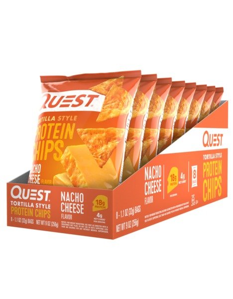Quest Chips 8 Pack Nacho-1.1 oz.-8/Case