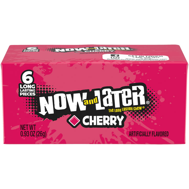 Now & Later Cherry Chews-0.93 oz.-12/Case