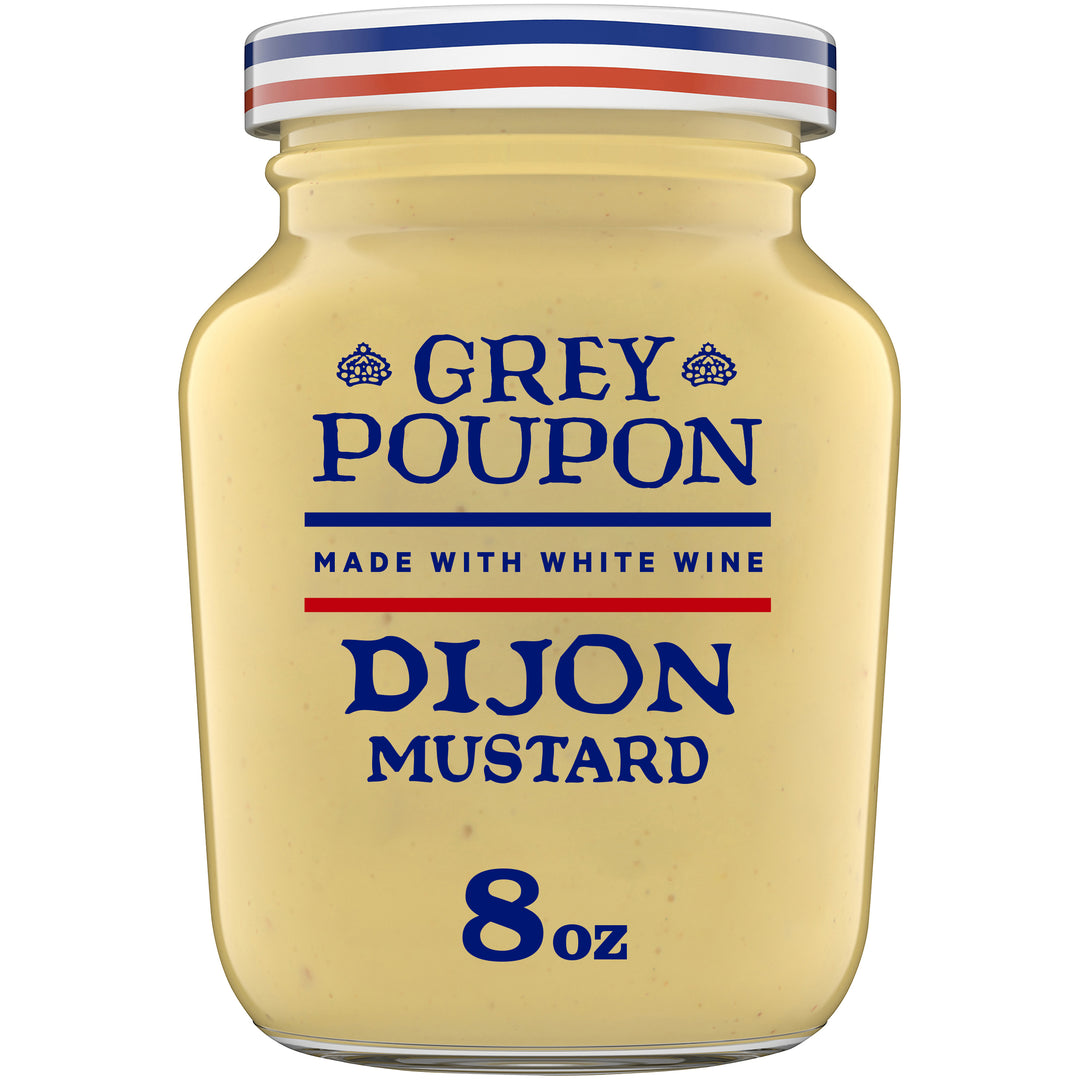 Grey Poupon Dijon Mustard Jar-8 oz.-12/Case