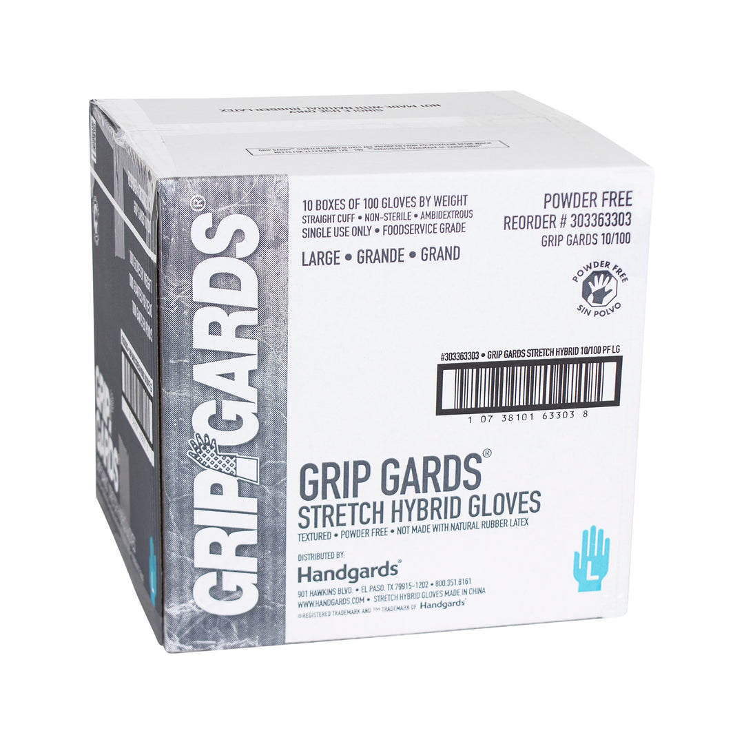 Grip Gards Gloves Stretch Clear Large-100 Each-100/Box-10/Case