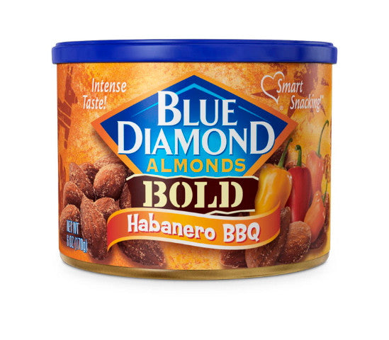 Blue Diamond Almonds Almonds Habanero Barbecue Bold-6 oz.-12/Case