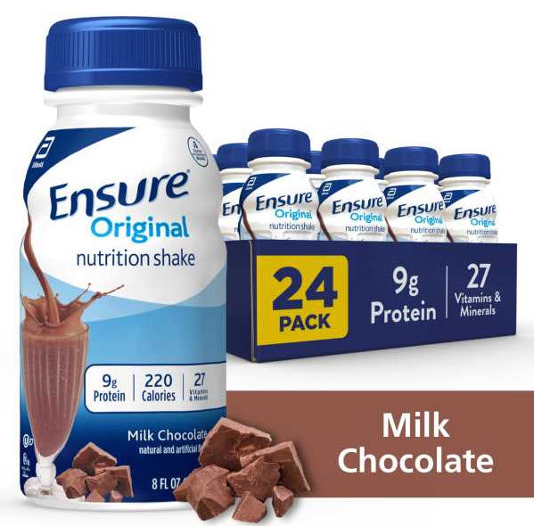 Ensure Chocolate 8 oz. Bottle-8 fl oz.s-6/Box-4/Case