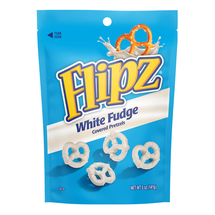 Flipz White Fudge Covered Pretzels-5 oz.-6/Case