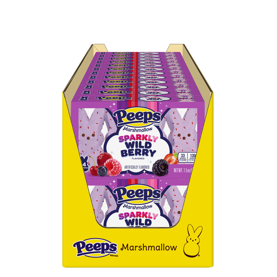 Peeps Bunnies Wildberry-1.5 oz.-24/Case