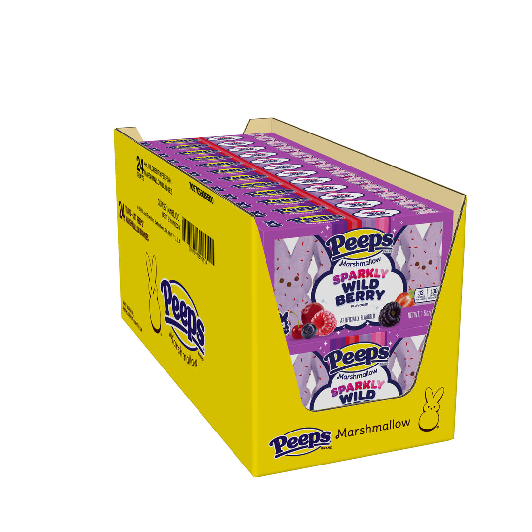 Peeps Bunnies Wildberry-1.5 oz.-24/Case