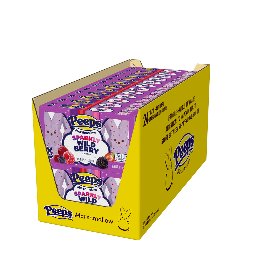 Peeps Bunnies Wildberry-1.5 oz.-24/Case