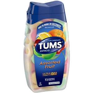 Tums Ultra Strength Assorted Fruit Tablets-72 Each-6/Box-4/Case