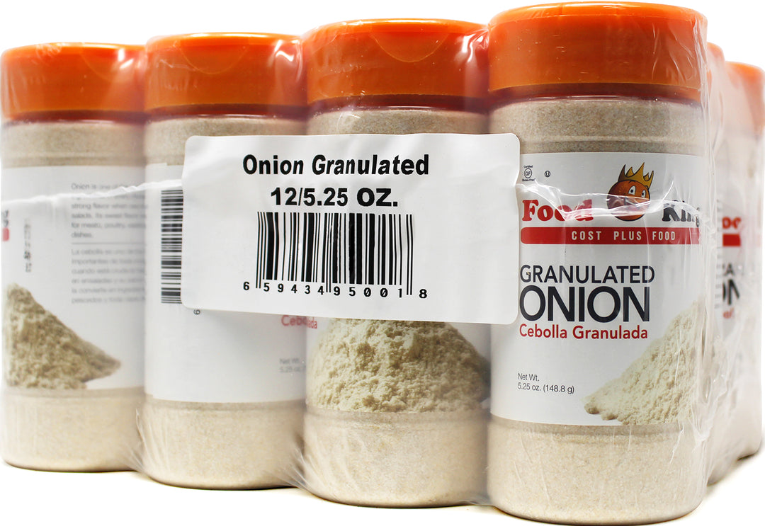 Food King Granulated Onion-5.25 oz.-12/Case