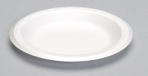 Genpak Celebrity 6 Inch White Foam Plate-125 Each-125/Box-8/Case
