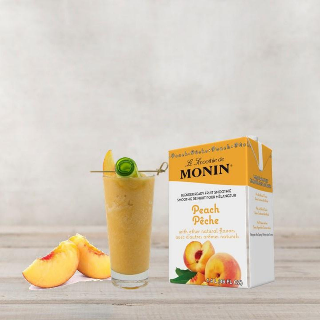 Monin Peach Smoothie-46 fl oz.s-1/Box-6/Case