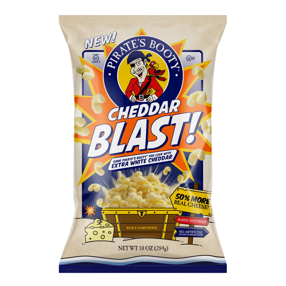 Pirate's Booty Cheddar Blast-10 oz.-6/Case