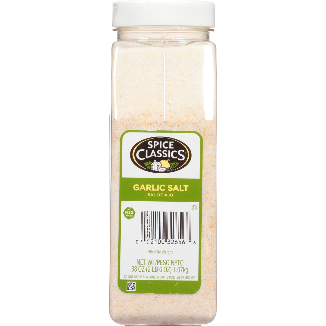 Spice Classics Garlic Salt-38 oz.-6/Case