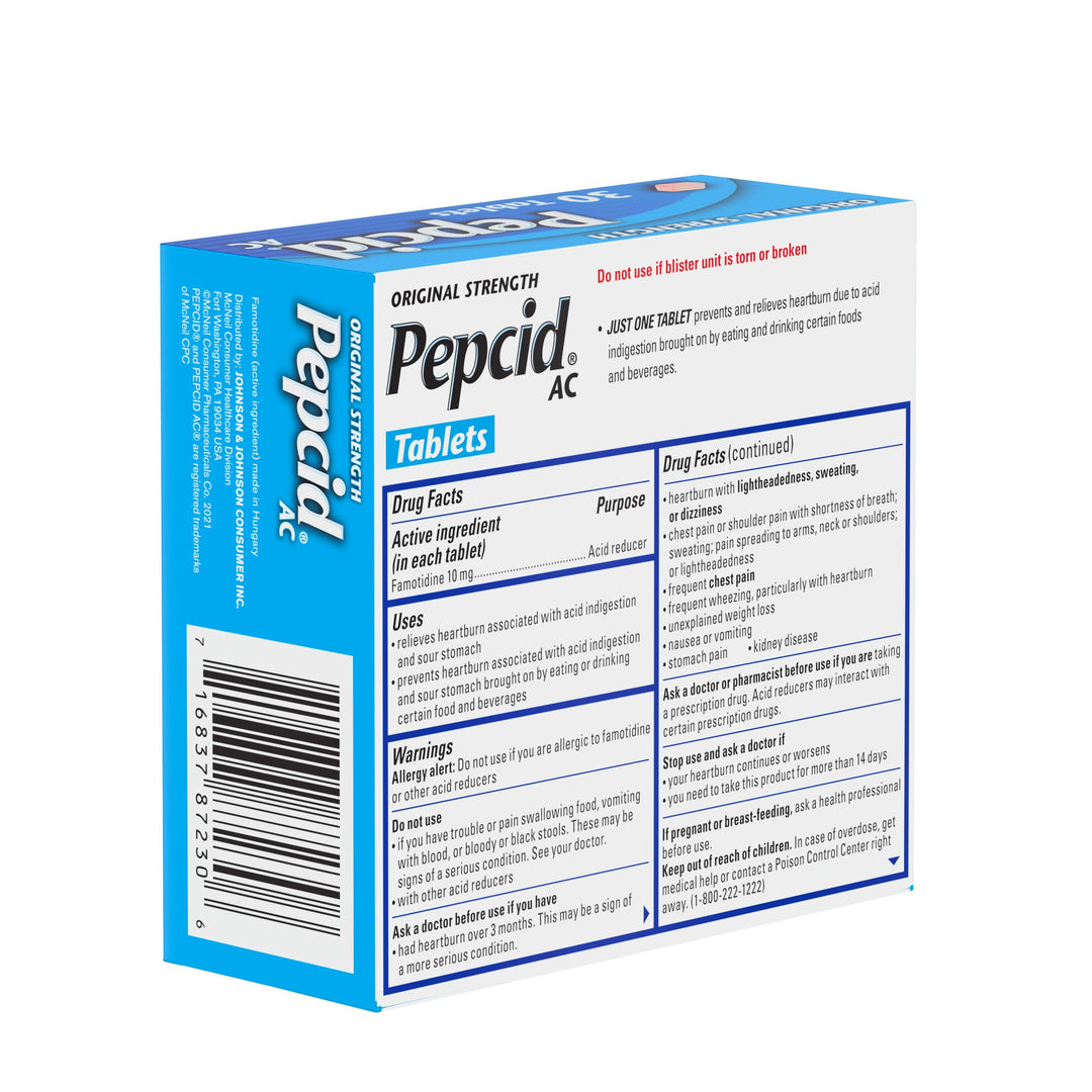 Pepcid Tablets 30 Pack 36/30 Cnt.