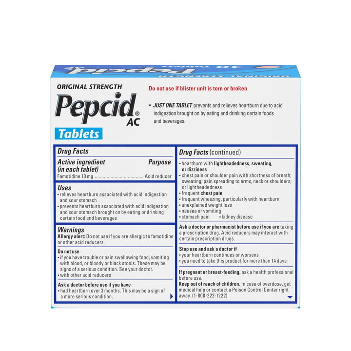 Pepcid Tablets 30 Pack 36/30 Cnt.