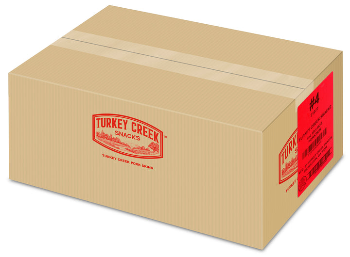 Turkey Creek Box Of Hot Pork Skins-4 oz.-12/Case