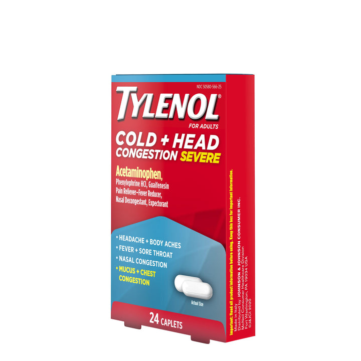 Tylenol Cold Severe Caplets 48/24 Cnt.