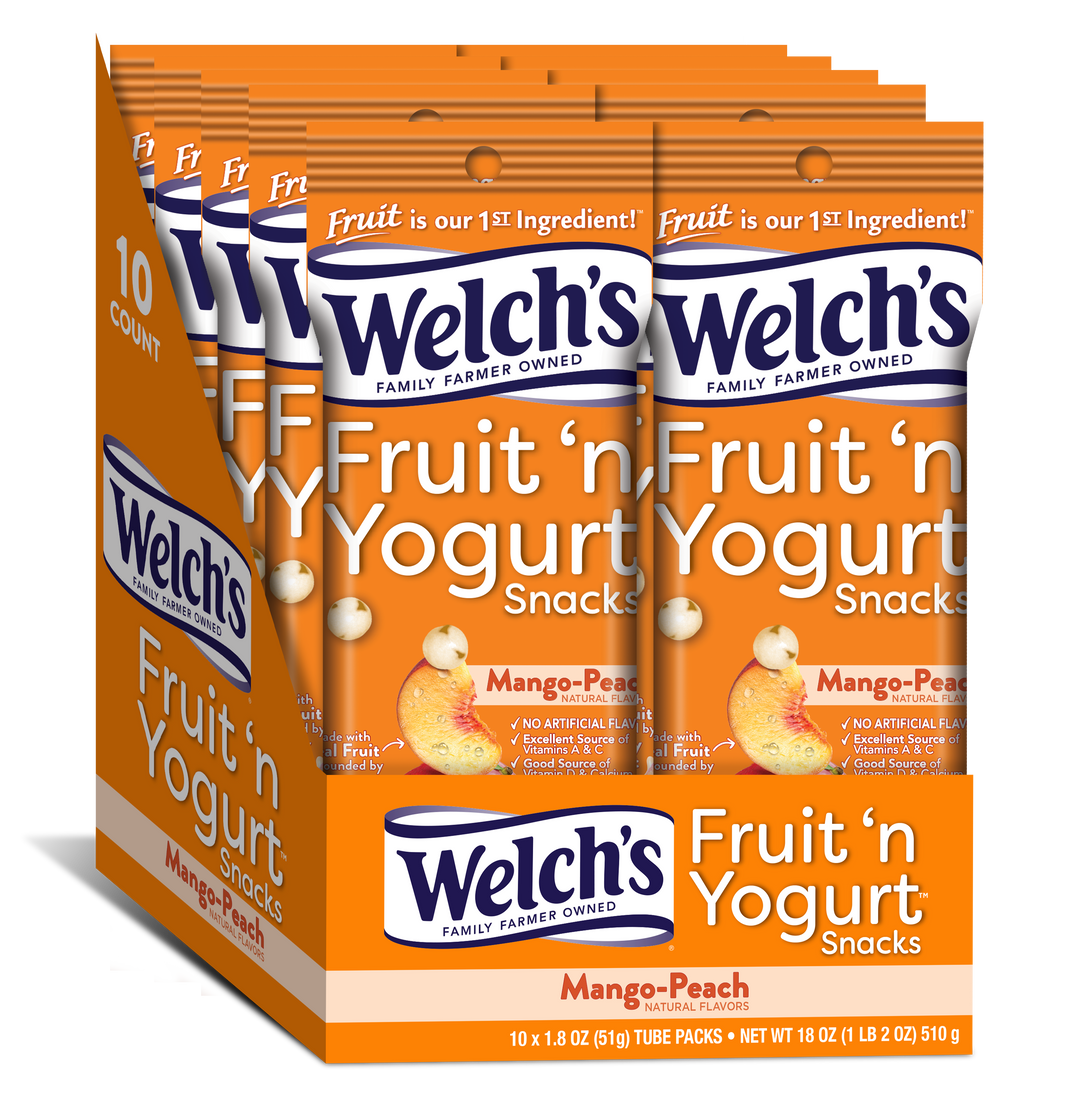 Welch's Fruit 'N Yogurt Mango Peach-1.8 oz.-10/Box-4/Case