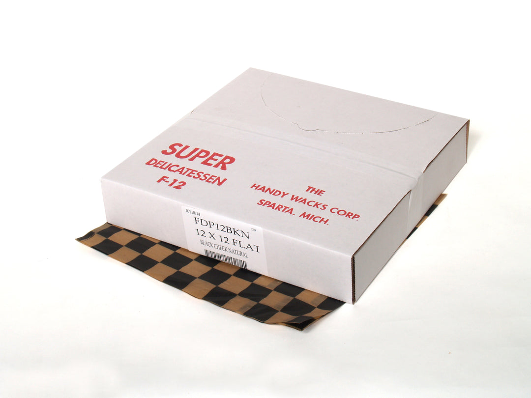 Handy Wacks 12 Inch X 12 Inch Black Checkerboard-1000 Count-6/Case