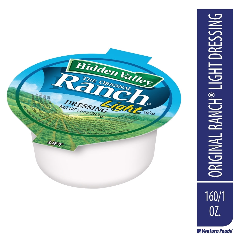 Hidden Valley Original Light Ranch Dressing, 1 Ounce, 160 Per Case Hidden Valley Original Light Ranch Dressing, 1 Ounce, 160 Per Case