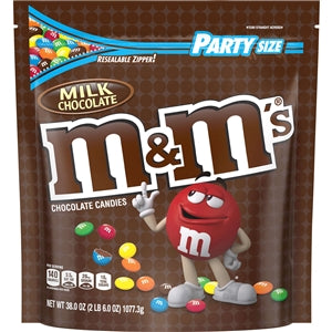 M&M's Milk Chocolate Xl Stand Up Pouch-38 oz.-6/Case